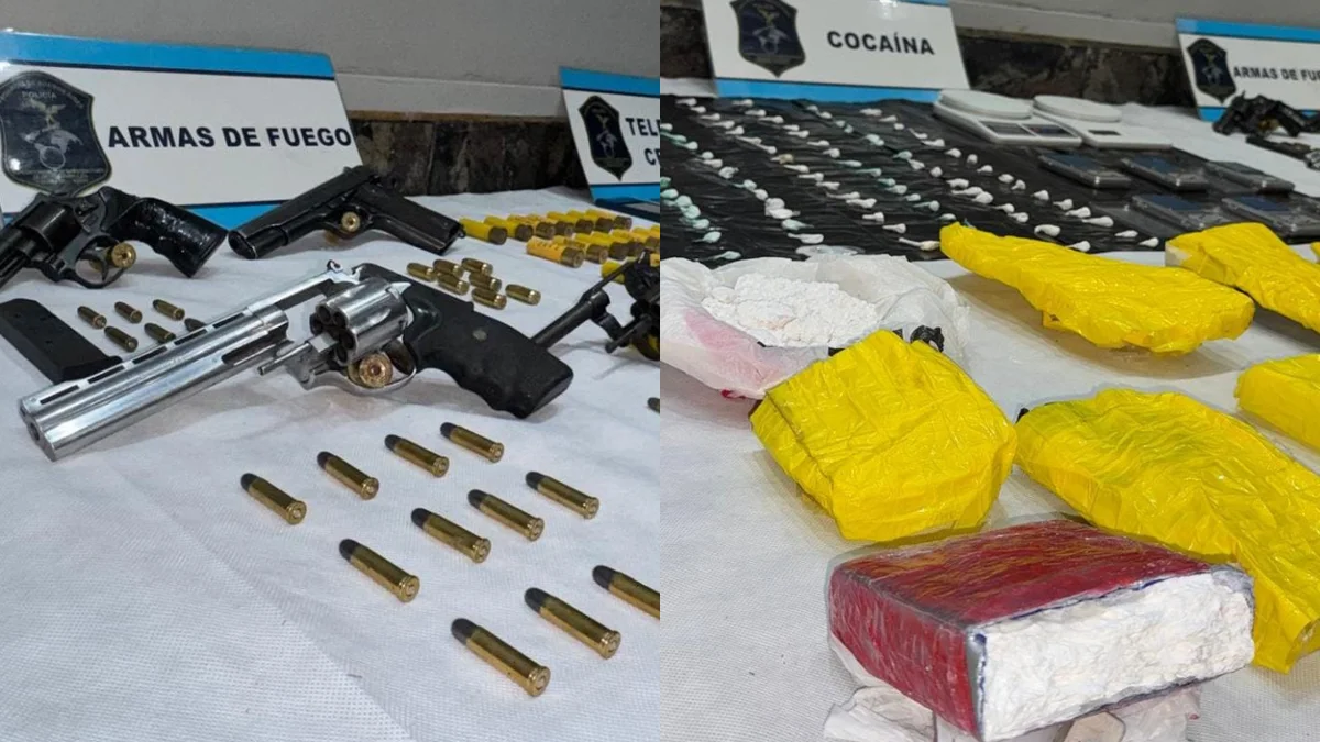 Mega operativo policial en La Plata: secuestraron armas, drogas y municiones
