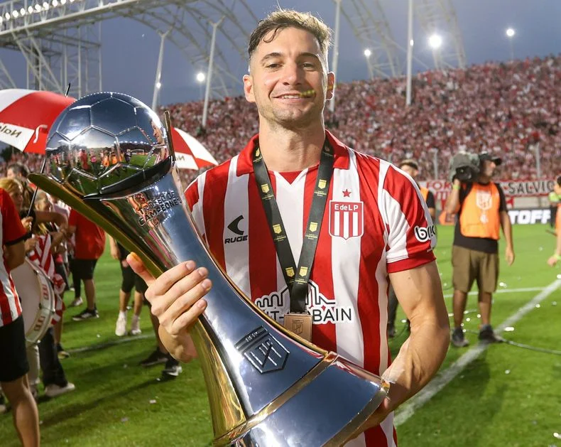 Lucas Alario cumpli&oacute; con dos goles para el t&iacute;tulo de Estudiantes