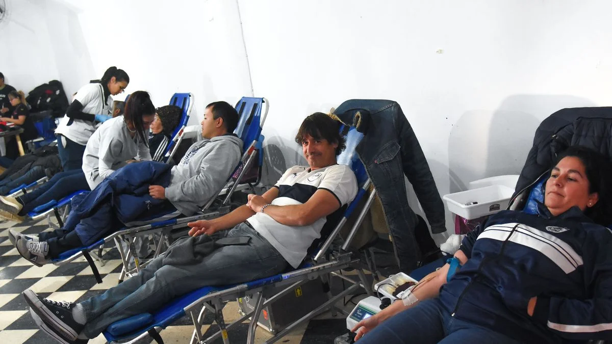 Con buena concurrencia, Gimnasia realizó su tradicional donación de sangre