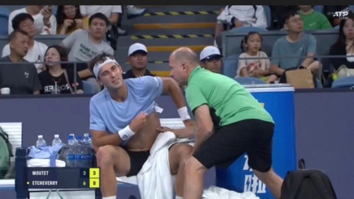 Una lesión dejó al platense Tomás Etcheverry afuera del ATP Hangzhou