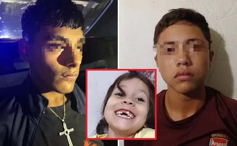Delincuentes menores de edad detenidos por el crimen de la nena