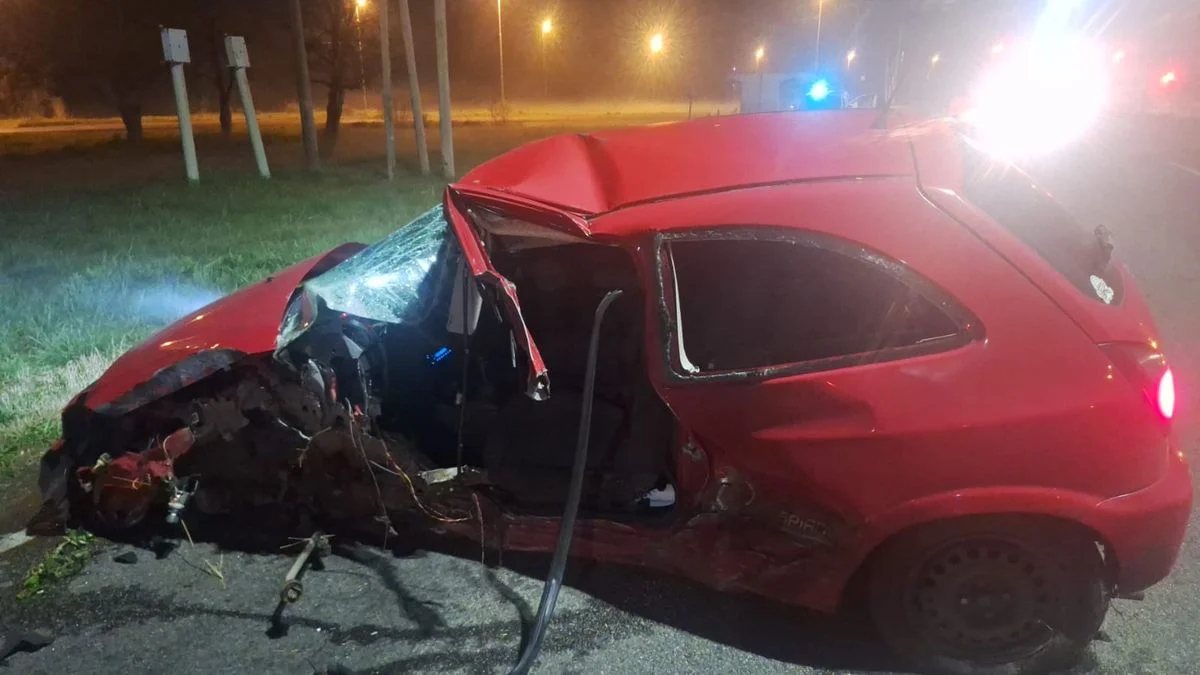 Murió un policía tras chocar contra un poste en Parque Pereyra