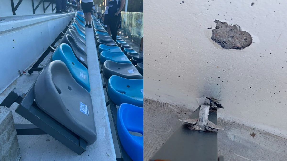 Bronca en Gimnasia por el estado de la nueva tribuna