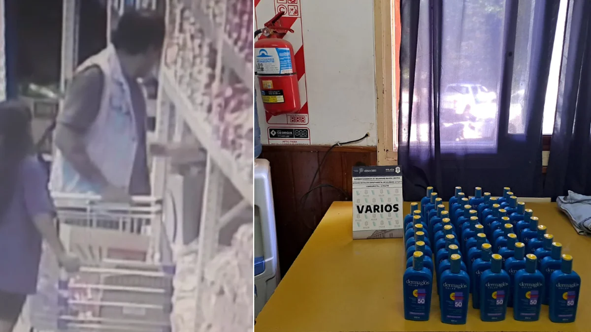 Una pareja robó 47 protectores solares en un mayorista de La Plata