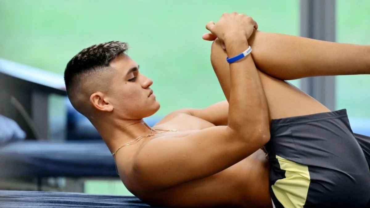 Un campeón de Argentina, con los colores de Gimnasia en sus vacaciones