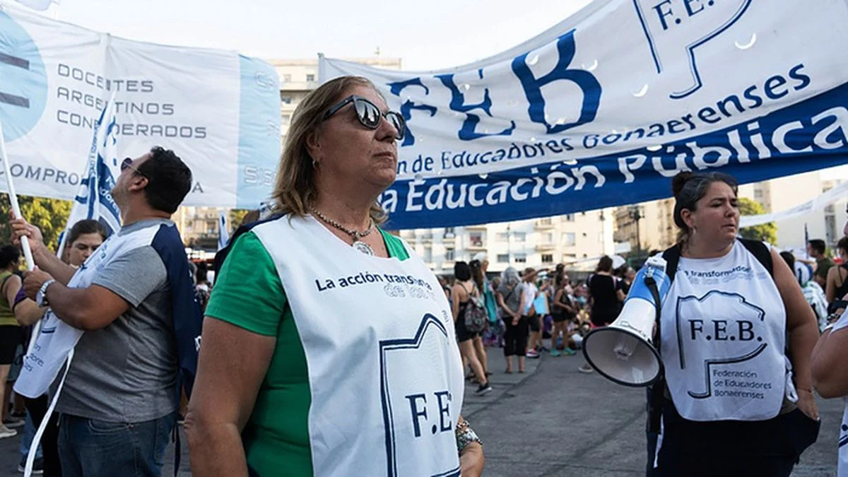 FEB remarcó que el paro docente es contra Kicillof