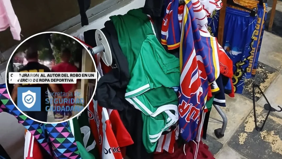 Berisso: atraparon al autor del robo en el local de ropa deportiva