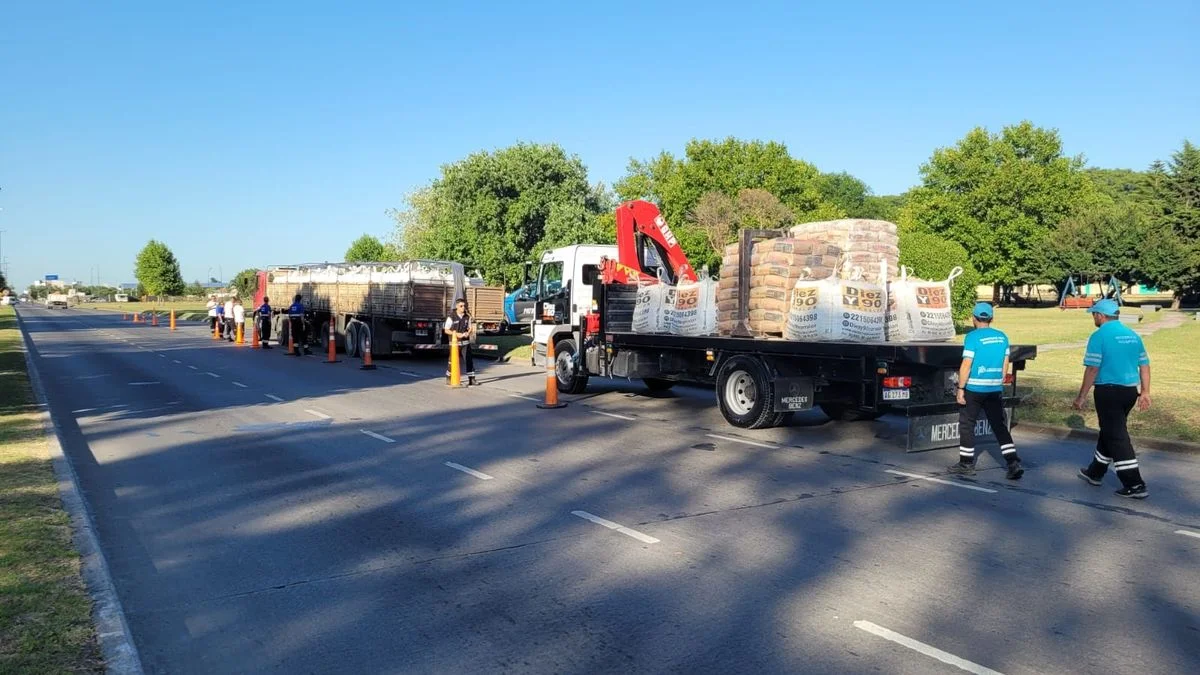 Controlaron vehículos de carga en La Plata