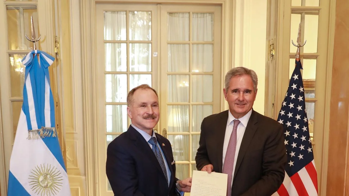 Pablo Quirno le dio la bienvenida al embajador de Estados Unidos