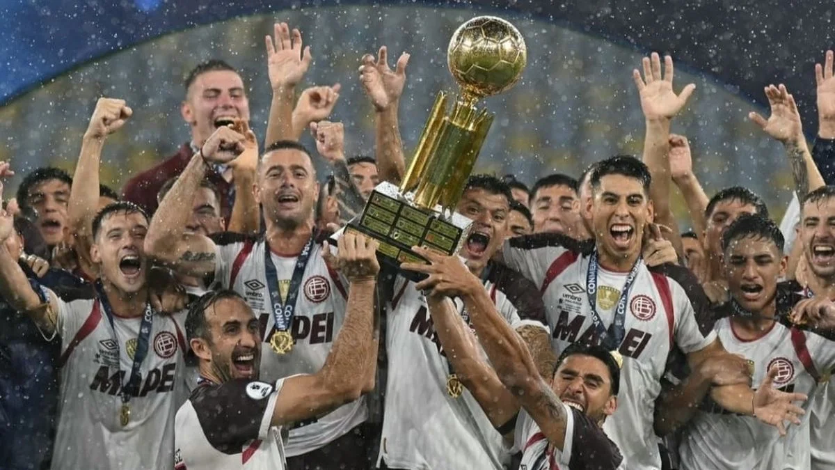 El particular festejo de un ex Gimnasia en la consagración de Lanús