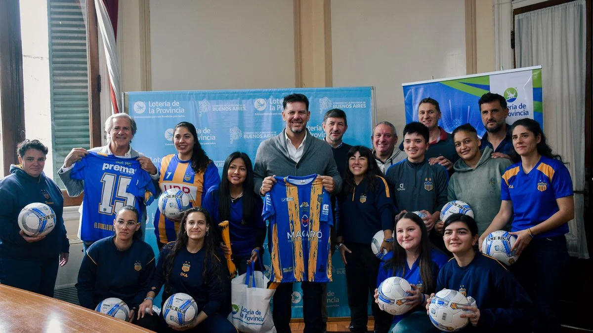 Lotería de la Provincia donó equipamiento deportivo al Club Everton de La Plata