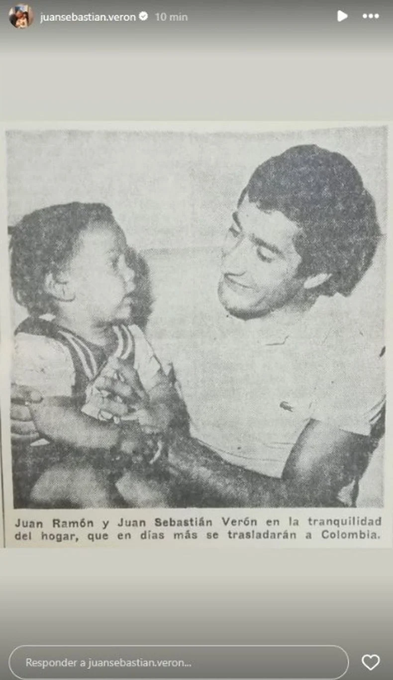 El posteo de Juan Sebasti&aacute;n Ver&oacute;n en homenaje a su padre que conmueve a todo Estudiantes