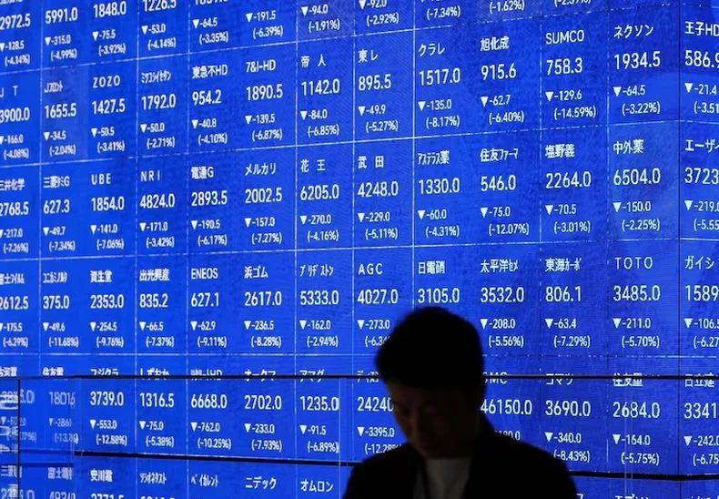 La ca&iacute;da de la bolsa en Tokio