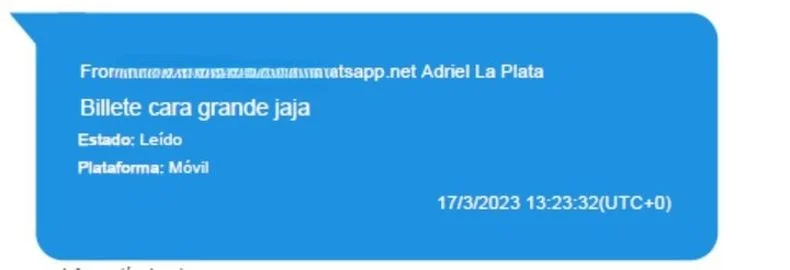 Los mensajes encontrados en el celular del novio de Wanda Nara