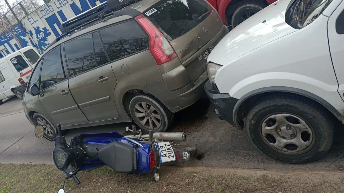 Se registró un cuádruple choque en La Plata