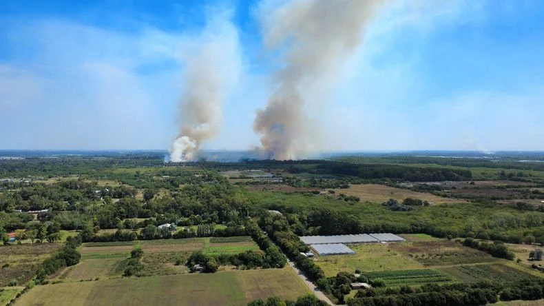 Impactante incendio en Ruta 6: "Está descontrolado"