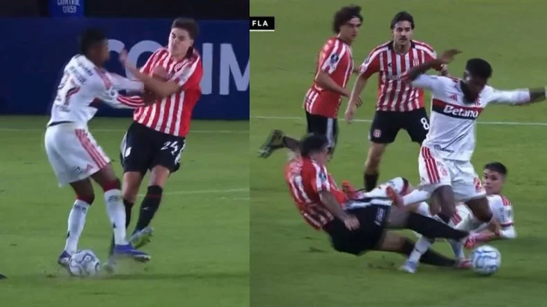 Las polemicas de la noche y las jugadas que más se quejaron los simpatizantes del Flamengo