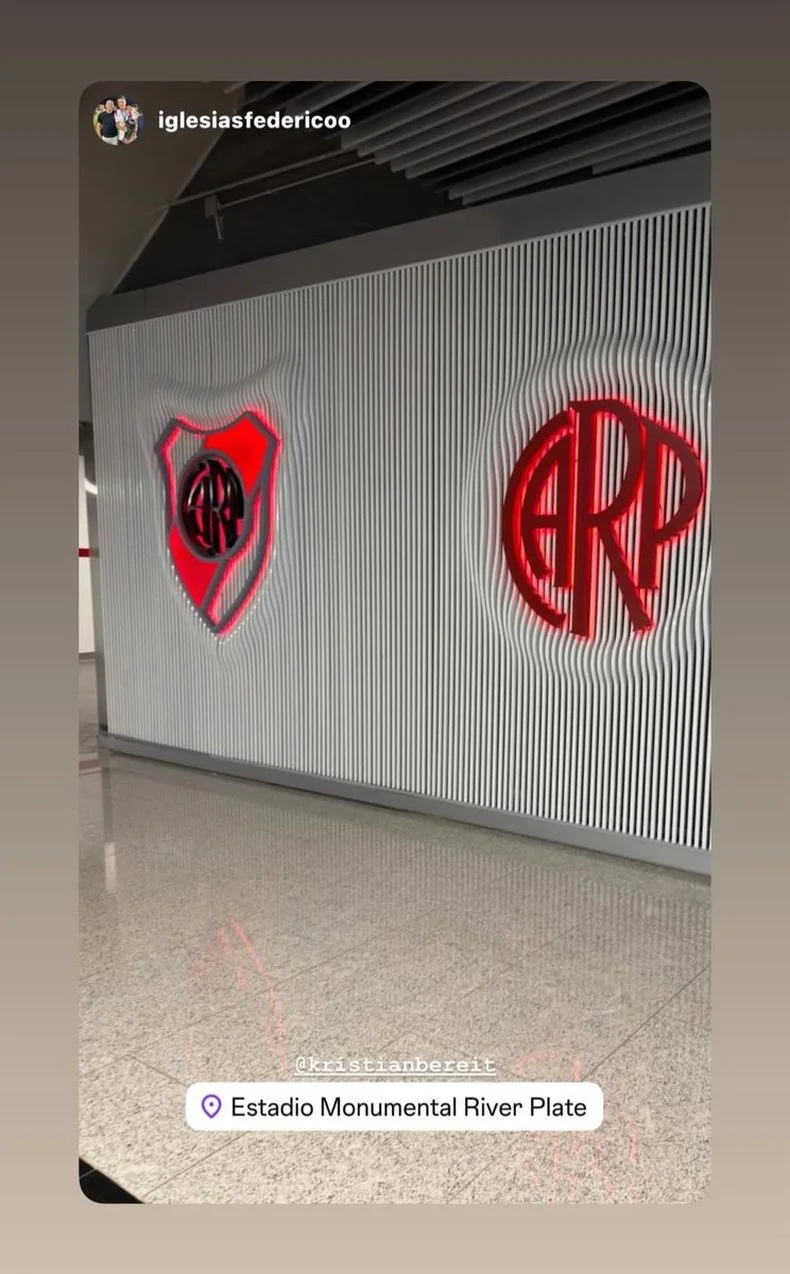 La representaci&oacute;n de Ascacibar, en reuni&oacute;n con River