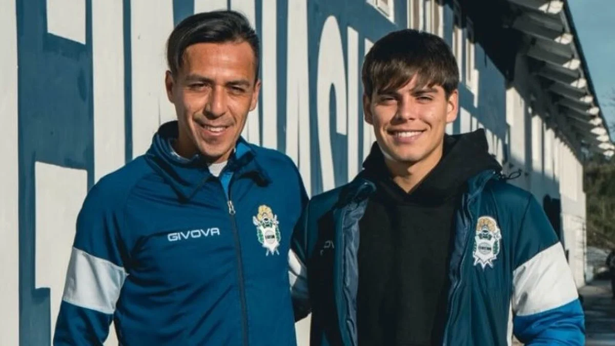 Visita de lujo en Gimnasia: Benjamín Domínguez presente en Estancia Chica