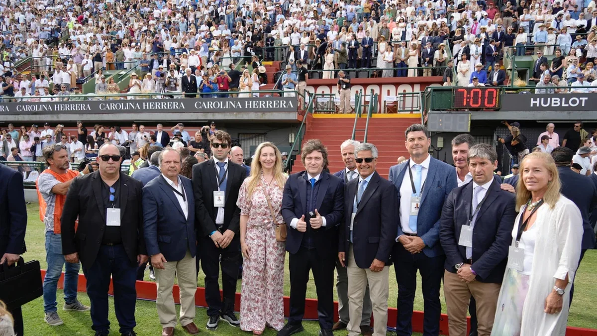 Javier Milei presenció la final del Abierto Argentino de Polo