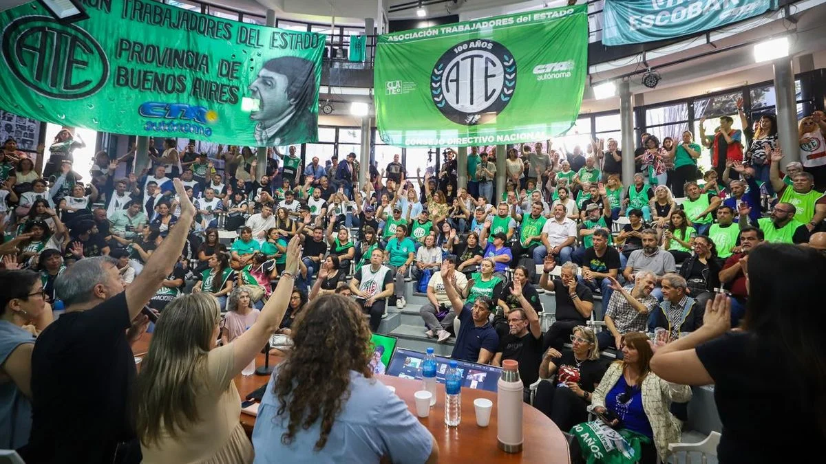 La ATE Bonaerense confirmó una doble jornada de paros en La Plata