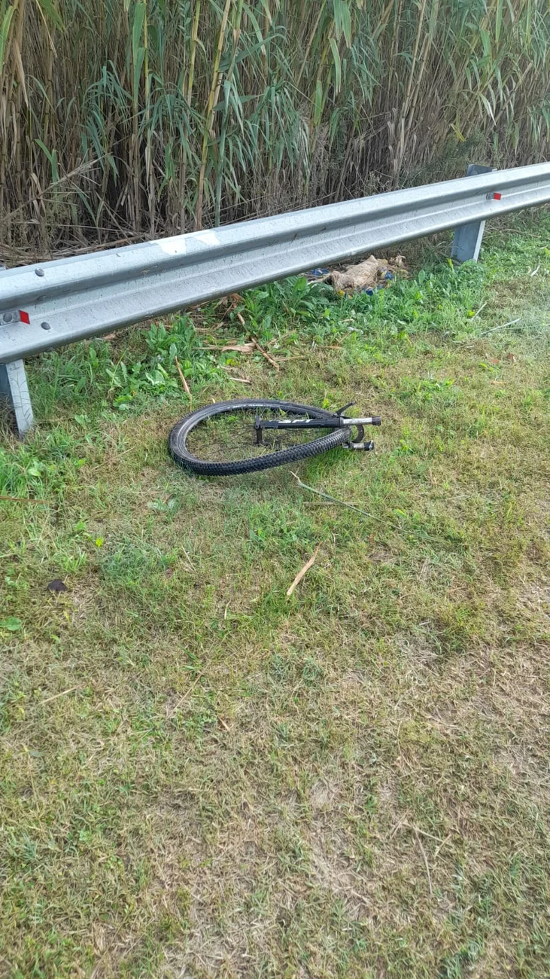 La rueda de la bicicleta del menor de 11 a&ntilde;os embestido este jueves en Berisso