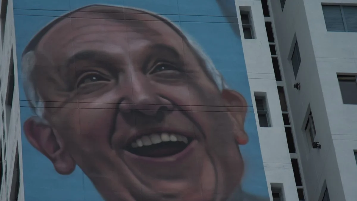 Inauguraron el mural del Papa Francisco en La Plata