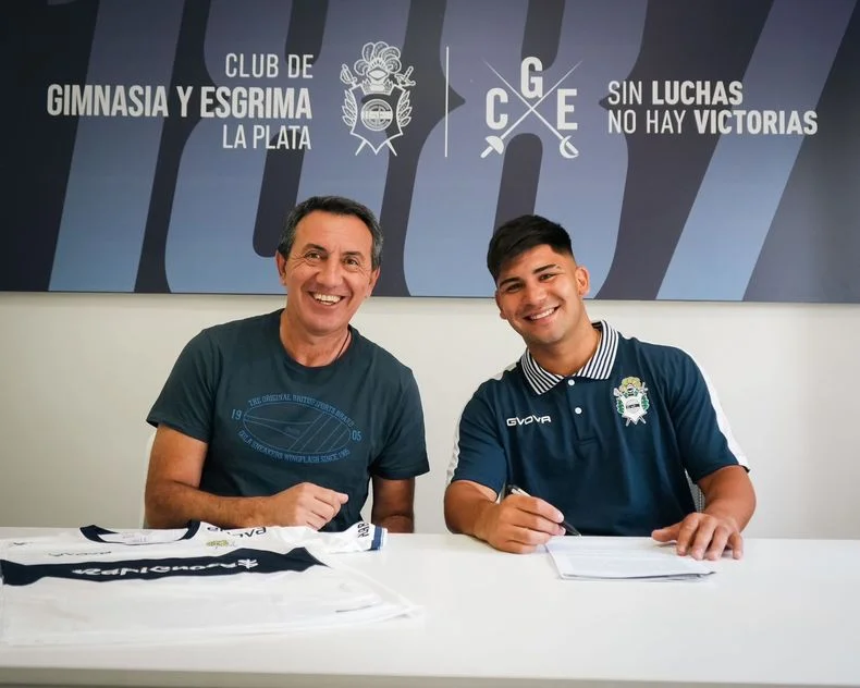 Villalba firmó su vínculo en Gimnasia el pasado 6 de enero