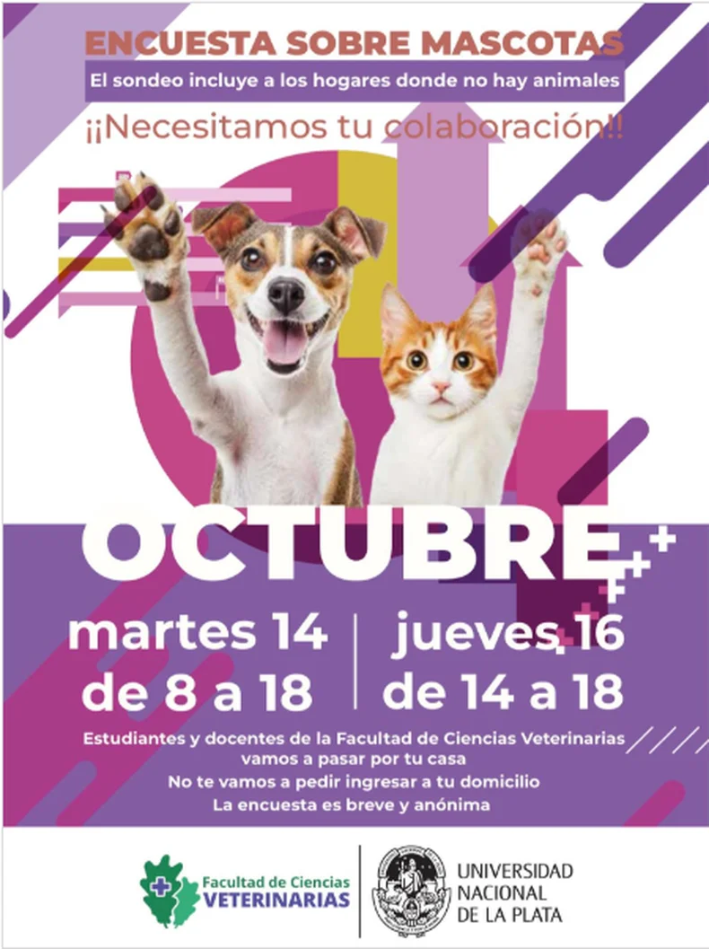La Facultad de Veterinarias de la UNLP realizar&aacute; un nuevo censo animal en La Plata