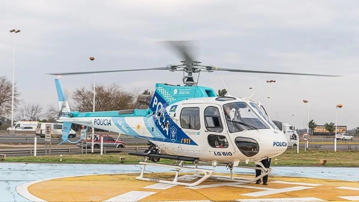 Trasladaron en helicóptero a una nena de 2 años al Hospital de Niños