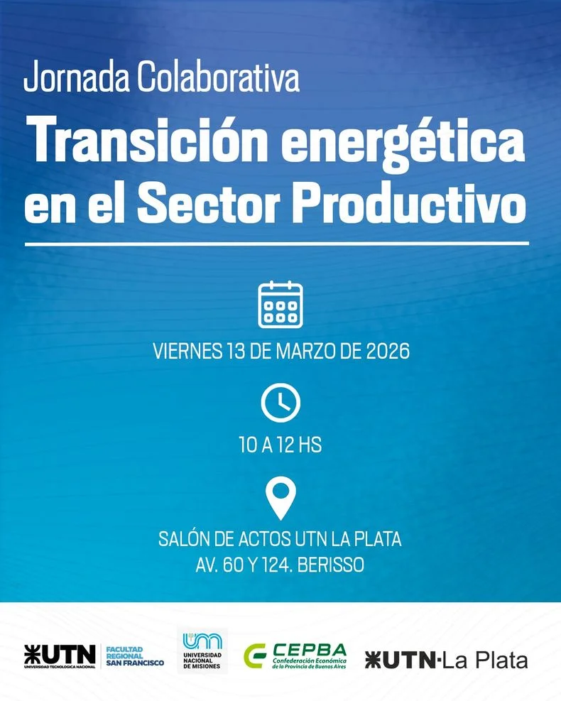La UTN de La Plata realizar&aacute; una innovadora jornada transici&oacute;n energ&eacute;tica