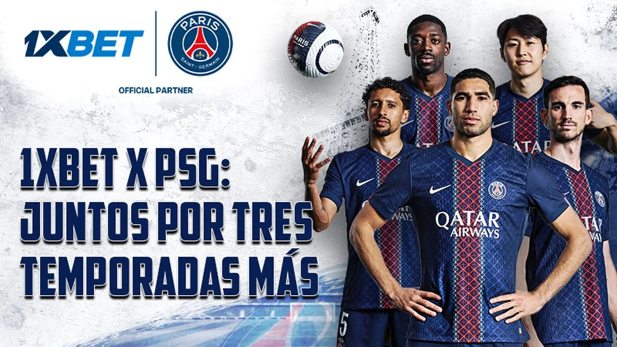 1xBet y el París Saint-Germain amplían su colaboración por 3 temporadas más
