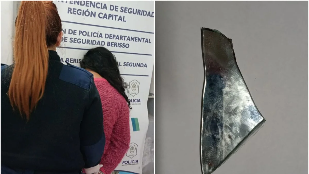 Tensión en Berisso: una mujer hirió con un vidrio a dos policías