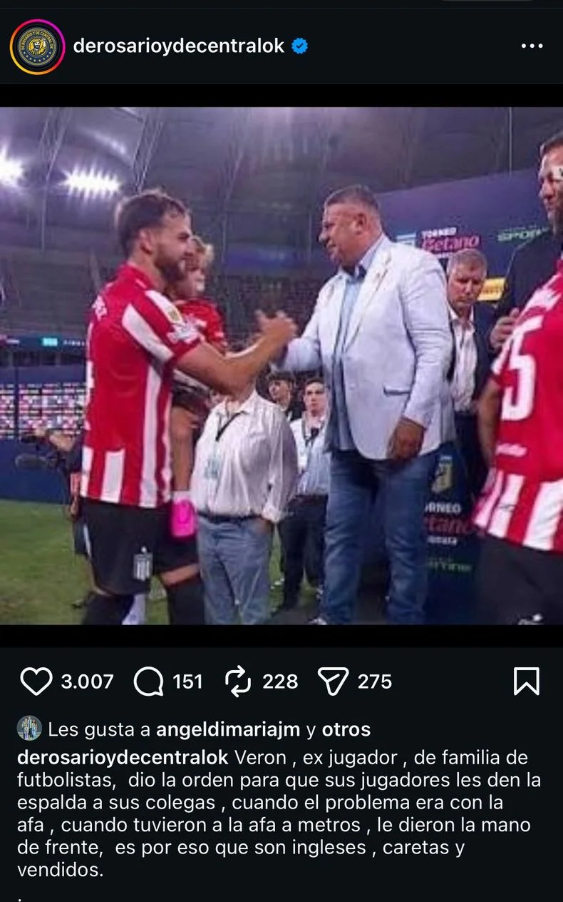 El like de &aacute;ngel Di Mar&iacute;a del que comenz&oacute; hablar todo Estudiantes