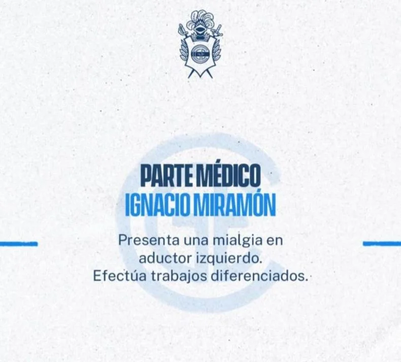 Gimnasia confirm&oacute; la lesi&oacute;n de Ignacio Miram&oacute;n