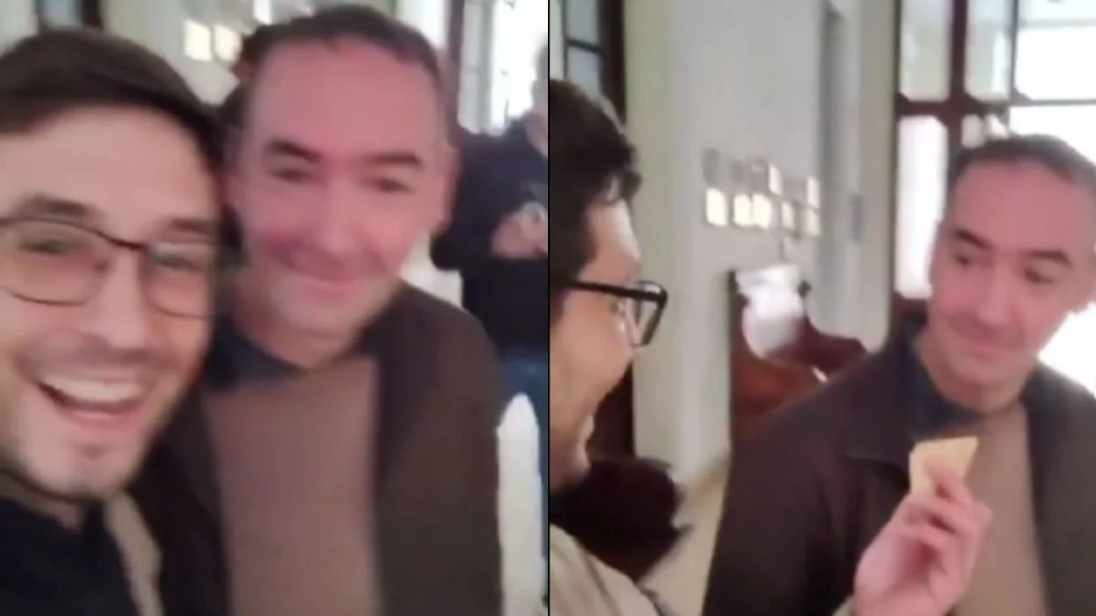 Un hombre increpó a Francisco Adorni en La Plata: "Le dejo el 3% para Karina"