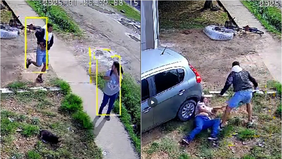 Así fue el violento ataque en La Plata de un "bicichorro" a una mujer