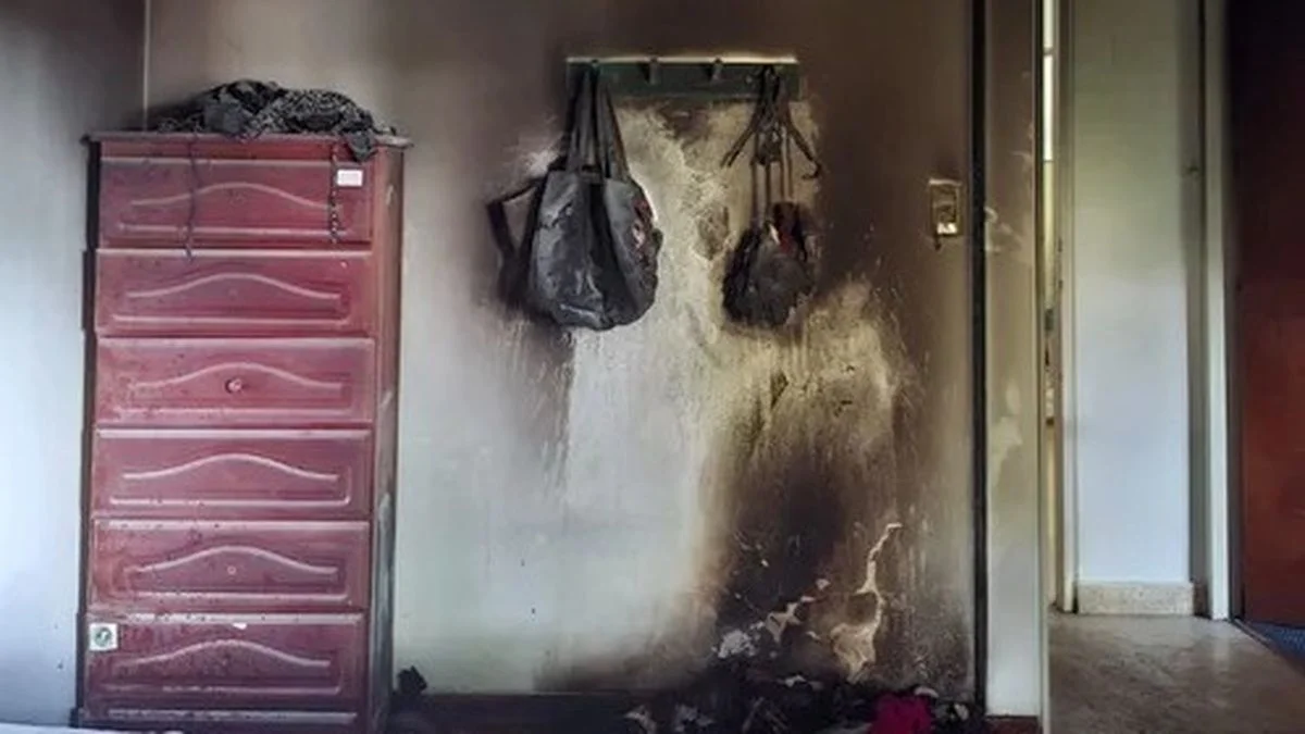 Le entró una cañita voladora y le incendió su casa de La Plata
