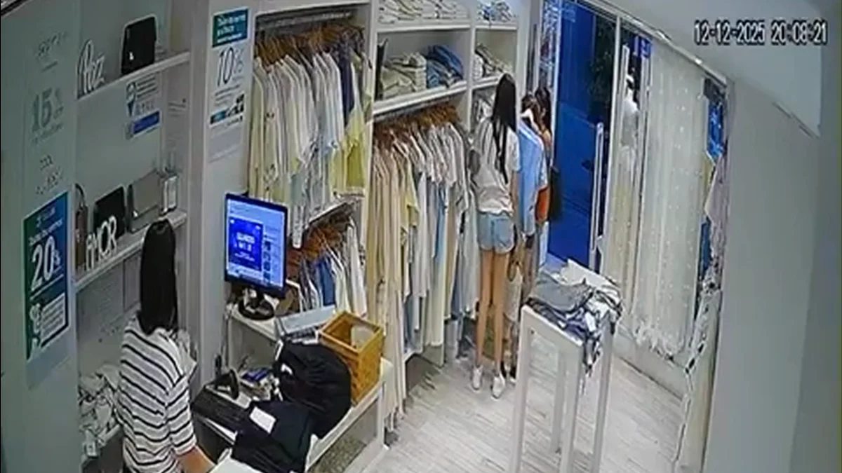 Un grupo de mecheras robaron un local de ropa en el centro platense