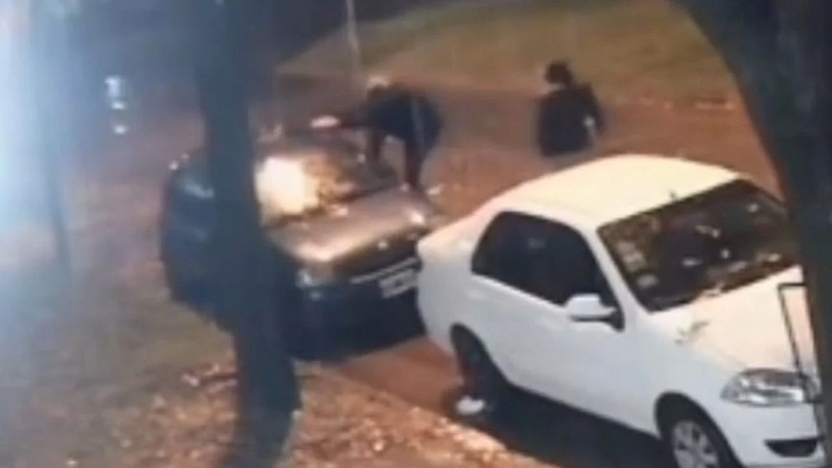"Como monos colgados": la maniobra de los delincuentes para robar autos en Los Hornos
