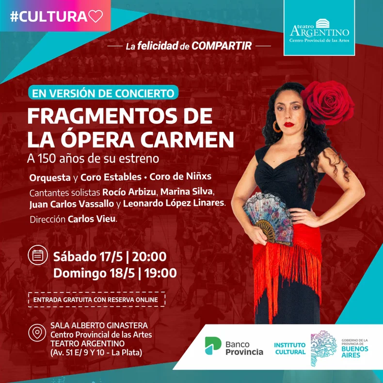 Ser&aacute; este s&aacute;bado y domingo en la Sala Ginastera del Teatro Argentino