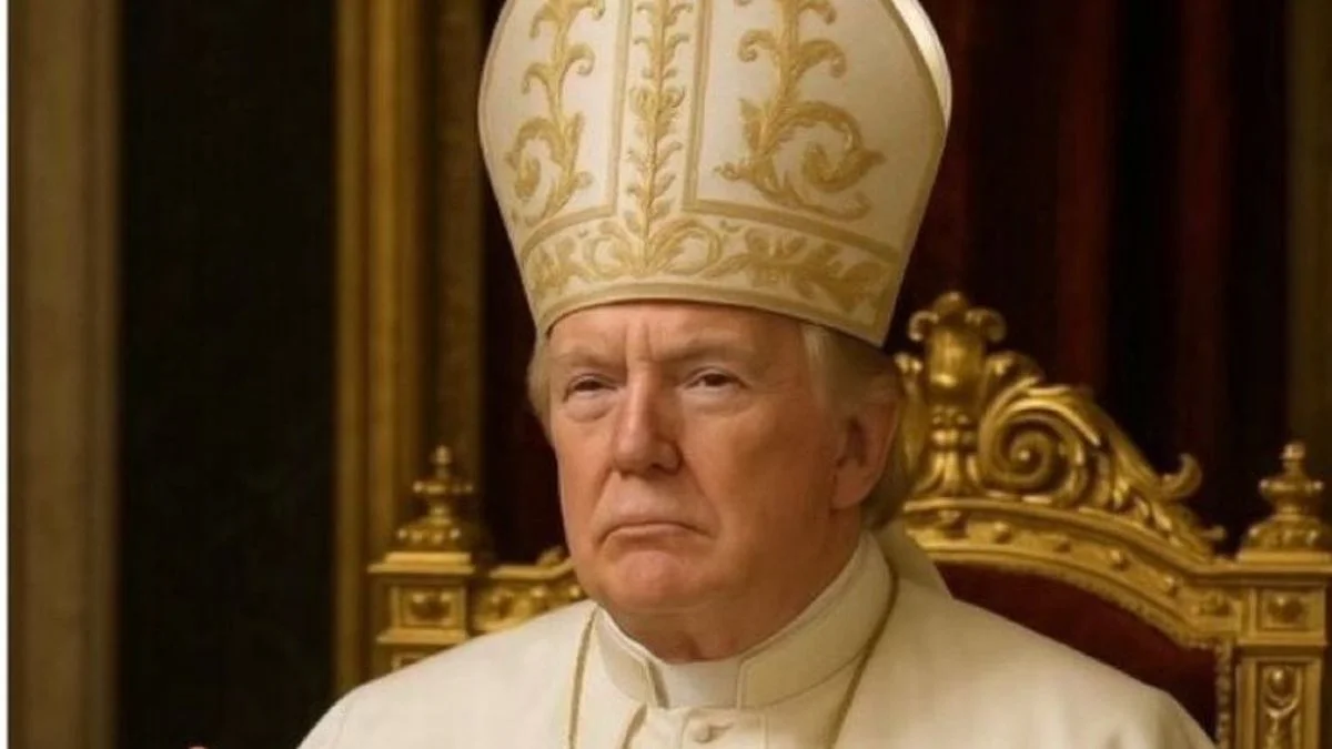 Polémica por la foto de Donald Trump vestido de Papa