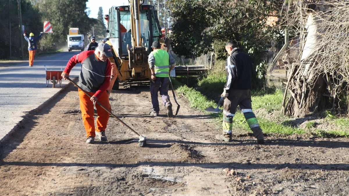 Avanza la pavimentación en Villa Elvira