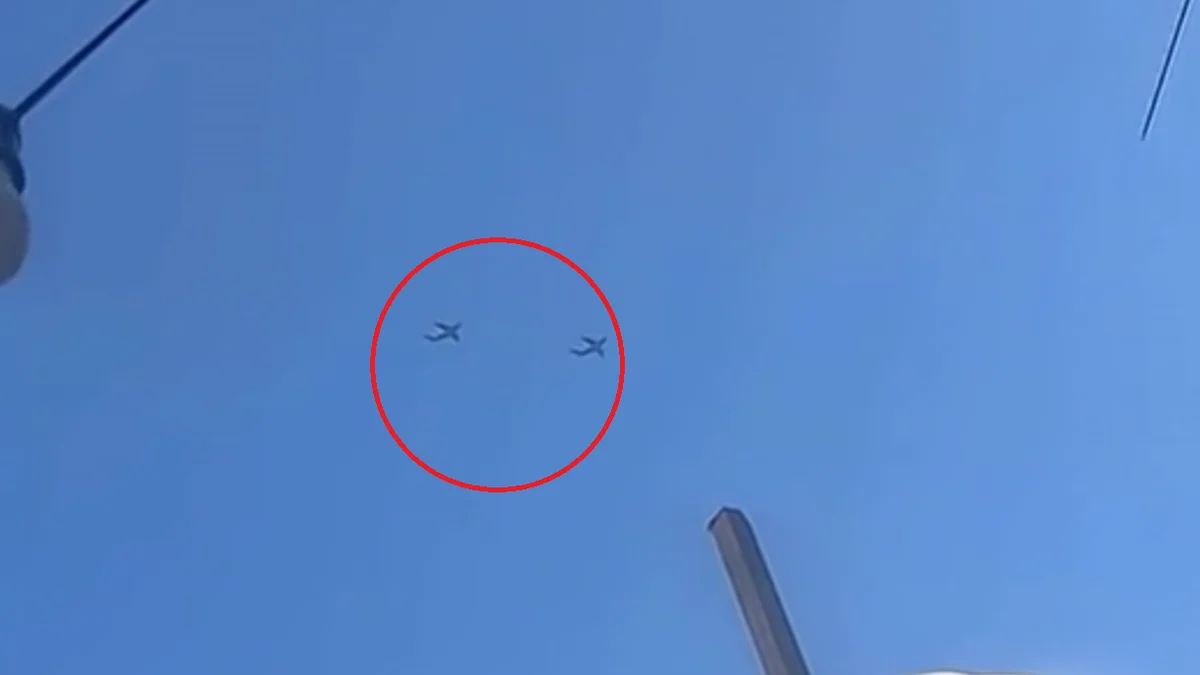 Aviones militares sobrevolaron el cielo de La Plata