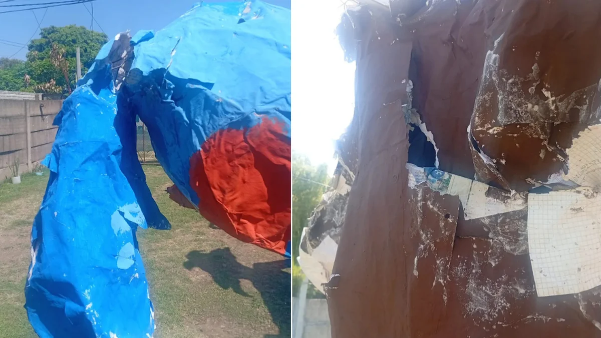 Vandalizaron y dañaron un muñeco de fin de año en Tolosa