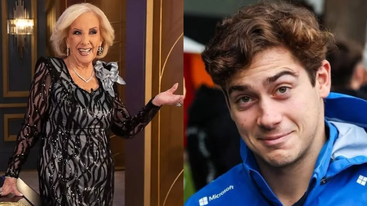 El divertido ida y vuelta de Mirtha Legrand y Franco Colapinto: "La Chiqui trae suerte"