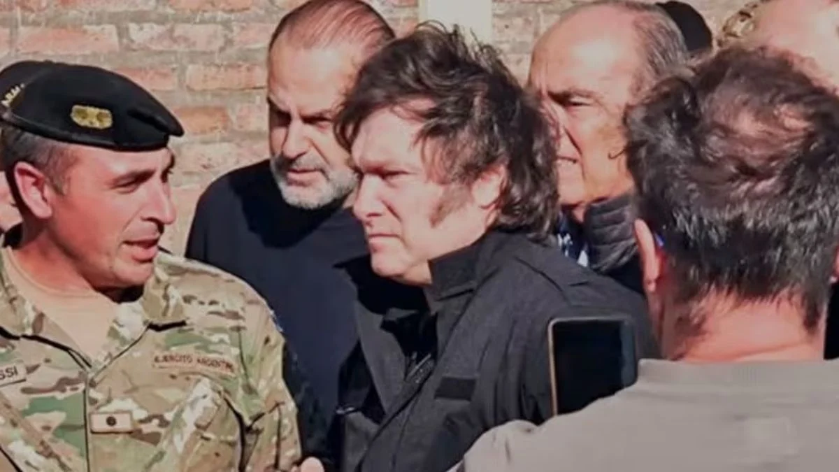 A casi una semana de la tragedia, Javier Milei llegó a Bahía Blanca