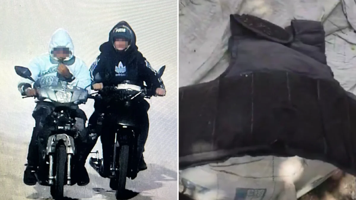 Dos jóvenes detenidos en Ensenada por el robo de una moto: portaban un chaleco antibalas