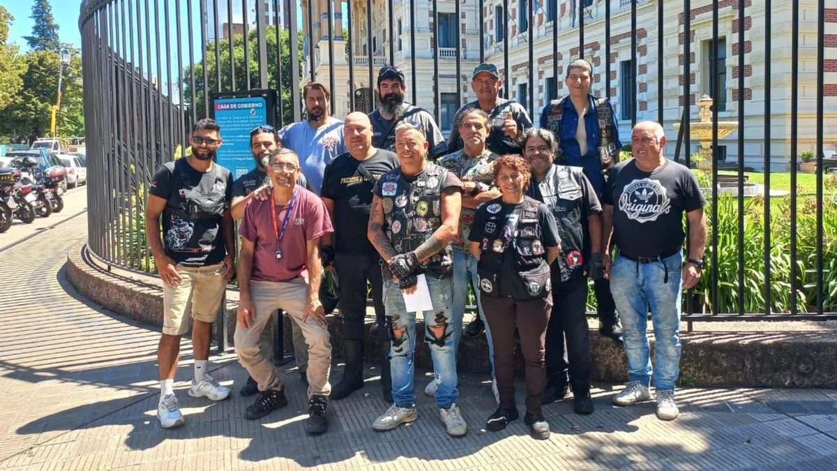 Motocilistas protestaron contra la inseguridad en La Plata