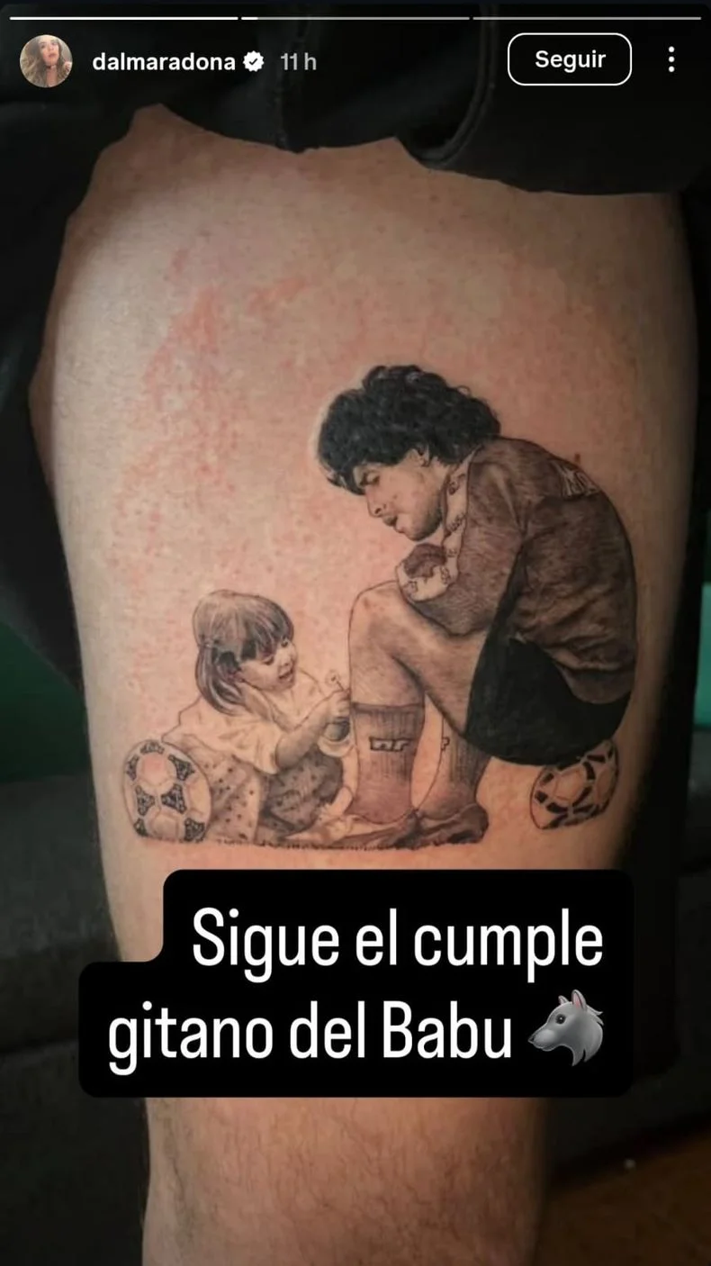 La historia de Dalma Maradona en alusi&oacute;n a Gimnasia